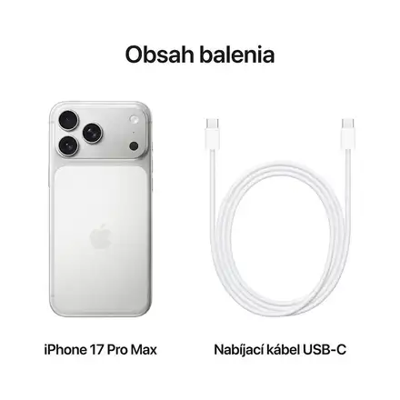 iPhone 17 Pro Max 512 GB strieborná *Trieda B*