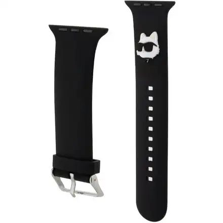 Karl Lagerfeld Choupette Head NFT Remienok pre Apple Watch 38/40/41 čierny