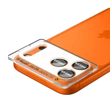 Spigen Glass tR EZ Fit Optik Pro XL pre iPhone 17 Pro - Orange