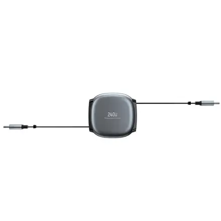 Devia kábel Pro 2 USB-C to USB-C Strechable Cable 1m 240W - Gray