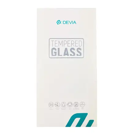 Devia ochranné sklo Star Series Full Screen pre iPhone 16e/13/13 Pro - Black Frame
