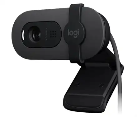 Logitech BRIO 100 - webcam, Full HD, USB - grafitová