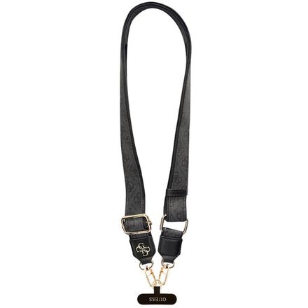 Guess Crossbody Popruh PU 4G Metal Logo čierny