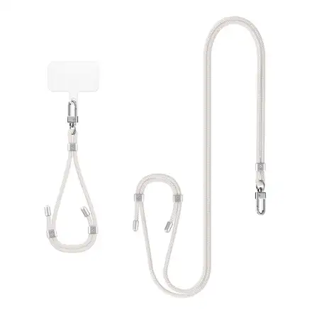 Spigen Cross Body Strap + Wrist Strap - Pearl White