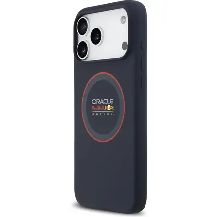 Red Bull Silicone Red Ring MagSafe Zadný Kryt pre iPhone 17 Pro modrý