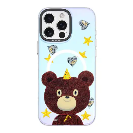 Devia kryt Canvas Series Magnetic Case pre iPhone 16 Plus - Starry Bear