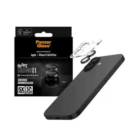 PanzerGlass ochranné sklo Hoops pre iPhone 17/16/16 Plus - Ceramic II