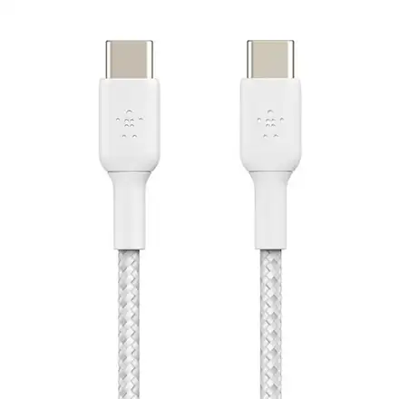 Belkin kábel Boost Charge Braided USB-C to USB-C 15cm - White