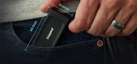 Kingston XS1000 - 2TB externý SSD, USB 3.2 Gen 2, USB-C