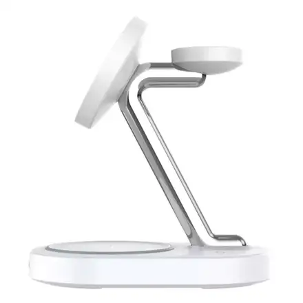Devia Extreme Speed Series 3 in 1 Magnetic Bracket Wireless Charger - White