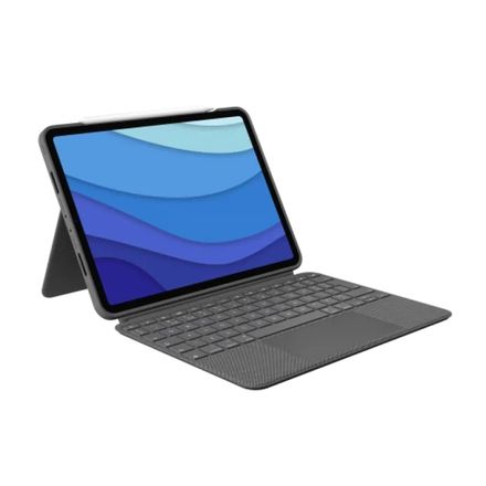 Logitech COMBO TOUCH pre iPad Pro 11" (1., 2., 3. a 4.gen.) - šedá - UK