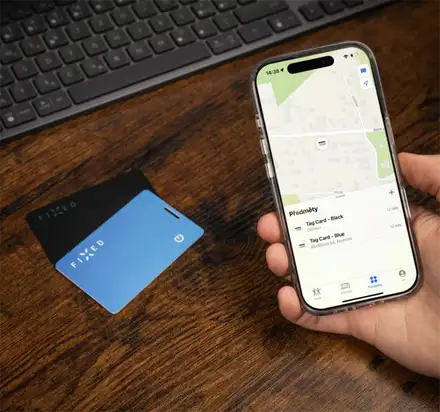 FIXED Tag Card 2 Smart Tracker s podporou Find My - modrá