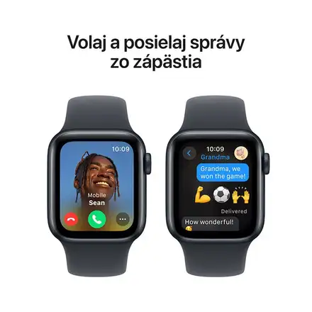 Apple Watch SE GPS 44mm Midnight Aluminium Case with Midnight Sport Band - S/M *Rozbalený*