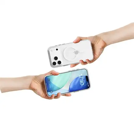 Comma kryt Elemental Series Magnetic Case pre iPhone 17 - Clear