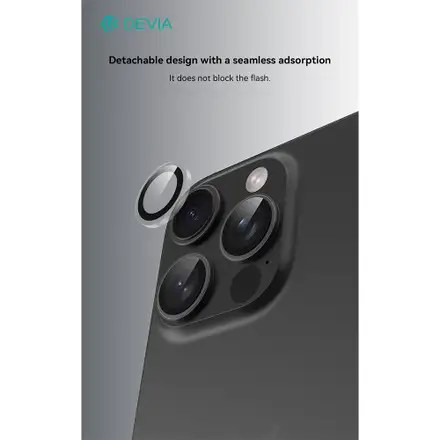 Devia Peak Series Crystal Lens Protector pre iPhone 16 Pro/16 Pro Max - Clear