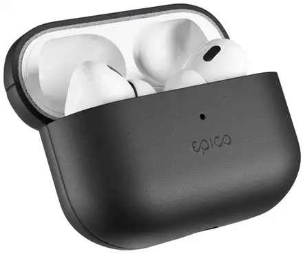 Epico Leather Case pro Airpods Pro 3 - čierna