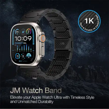 Just Mobile remienok Watch Band pre Apple Watch 44-49mm - Carbon Fiber