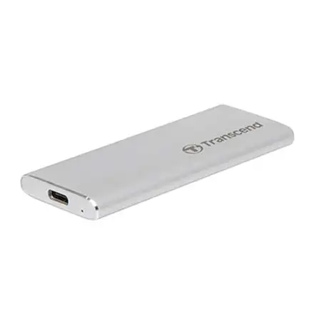 Transcend SSD 1TB ESD260C USB 3.1 Gen 2 - Silver Aluminium