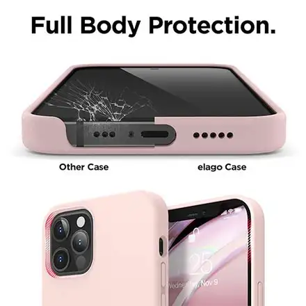 Elago kryt Silicone Case pre iPhone 12/12 Pro - Lovely Pink