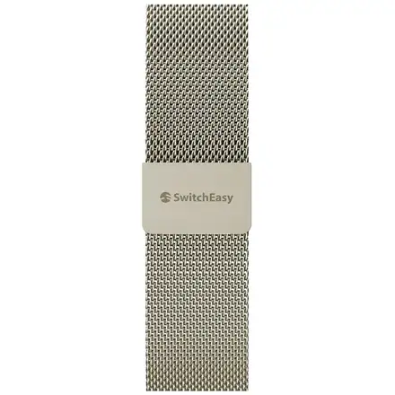 SwitchEasy remienok Mesh Stainless Steel pre Apple Watch 44/45/46mm - Starlight