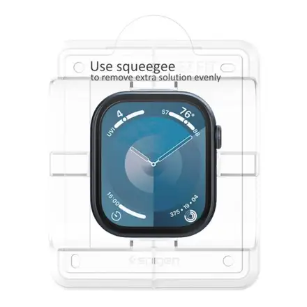 Spigen ochranné sklo Eliteshield EZ Fit pre Apple Watch 10/11 42mm - Clear