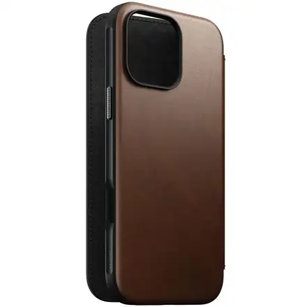 Nomad puzdro Modern Leather Folio Magsafe pre iPhone 16 Pro Max - Brown