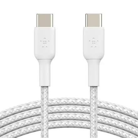 Belkin kábel Boost Charge Braided USB-C to USB-C 2m - White