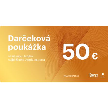 iStores Darčeková poukážka 50 €