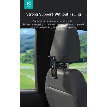 Devia držiak do auta Magic Clip Car Back Seat Tablet Bracket - Black
