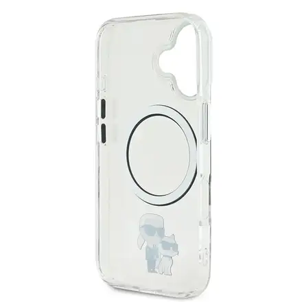 Karl Lagerfeld IML Karl and Choupette MagSafe kryt iPhone 16 priehľadný