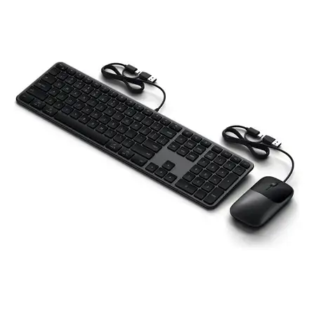 Satechi klávesnica + myš Slim CLX3 Wired Combo - Space Black