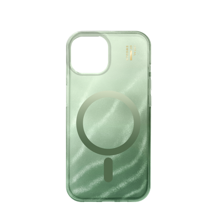 iDeal Fashion Clear Case MagSafe iPhone 13/14/15/16e/17e Sage Green