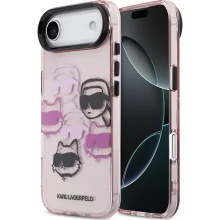 Karl Lagerfeld IML Multi K&CH Heads kryt iPhone Air ružový