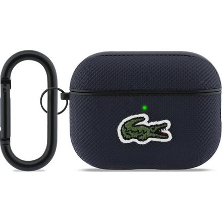 Lacoste Petit Pique Croc Logo Patch Púzdro pre AirPods 3 Pro modré