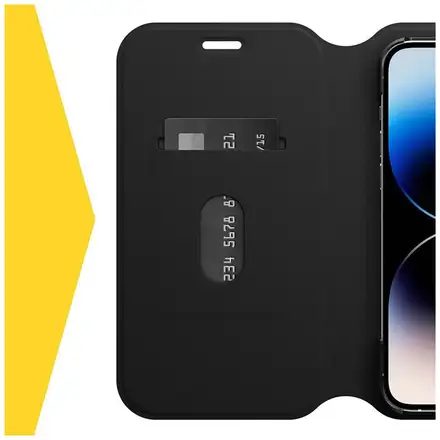 OtterBox puzdro Strada Via Wallet Case pre iPhone 14 Pro Max - Black Night