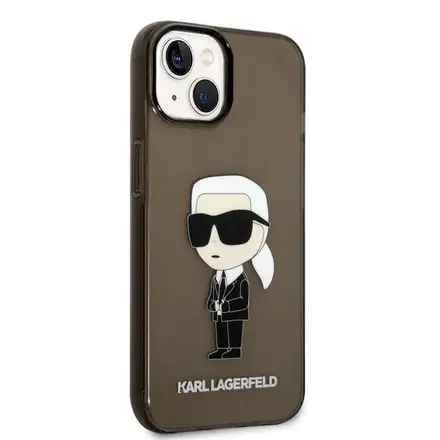 Karl Lagerfeld IML Ikonik NFT kryt iPhone 14 Plus čierny