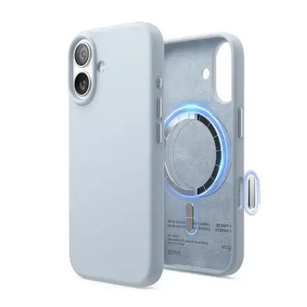 Elago kryt Silicone Case Magsafe Camera Control pre iPhone 17 - Light Blue