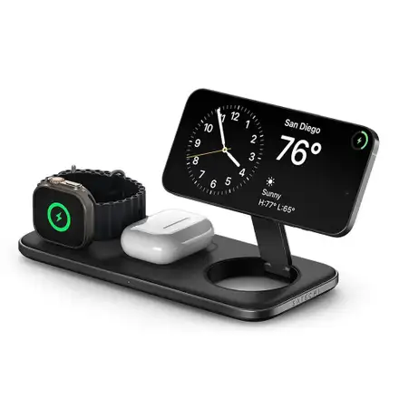 Satechi Qi2 Trio Wireless Charging Pad - Space Gray