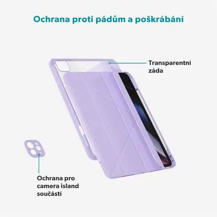 Epico Hero Flip Case pro Apple iPad Pro 11" (2018-2022)/Air 10,9" A14/10,9" M1/Air 11" M2/M3/M4 - fialová
