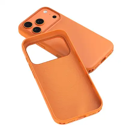 Devia kryt Nature Series Silicone Magnetic Case pre iPhone 17 Pro - Orange
