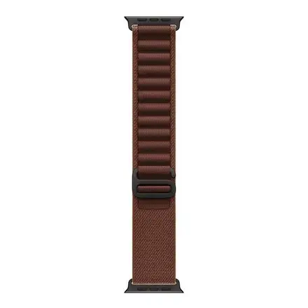 Apple Watch 49mm Burgundy Alpine Loop - Medium - Black Titanium Finish