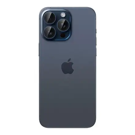 Spigen Optik Pro Lens Protector pre iPhone 15 Pro/15 Pro Max - Blue Titanium