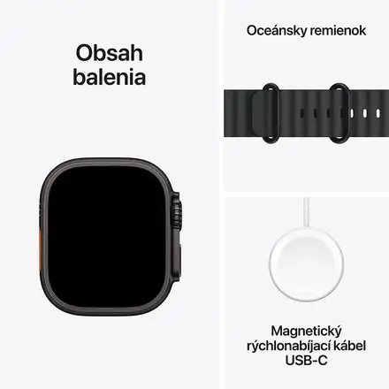 Apple Watch Ultra 2 GPS + Cellular 49mm puzdro z čierneho titánu *Trieda A*
