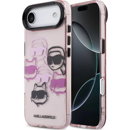 Karl Lagerfeld IML Multi K&CH Heads kryt iPhone Air ružový