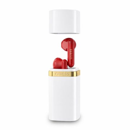 Guess Lipstick Shape TWS Bezdrôtové Slúchadlá biele