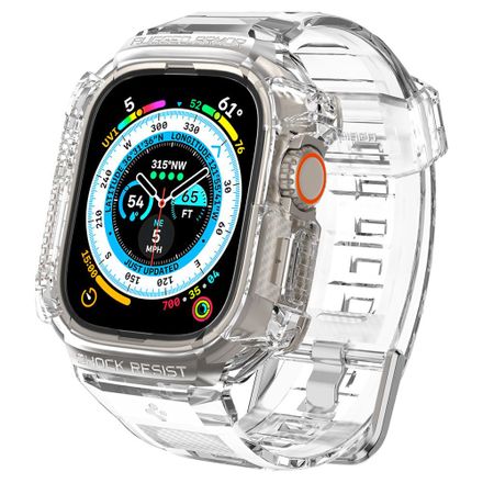 Spigen kryt Rugged Armor Pro pre Apple Watch Ultra 49mm - Crystal Clear