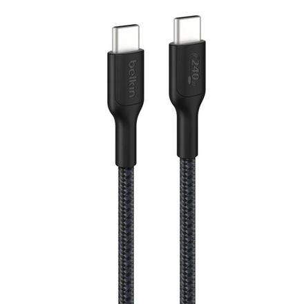 Belkin kábel Boost Charge Pro USB-C to USB-C Braided Cable 240W 3m - Black
