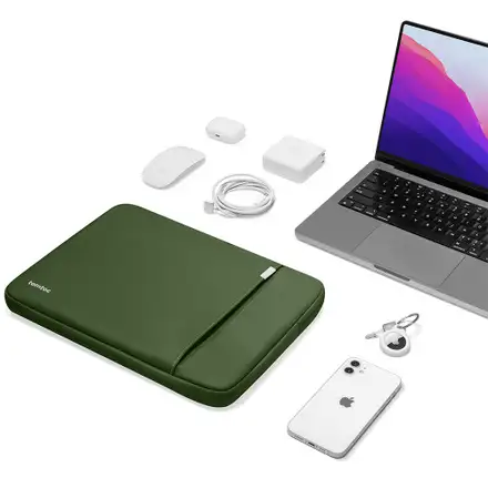 Tomtoc puzdro 360 Protective Sleeve pre Macbook Air 13" M1/M2/M3/M4 - Olive Green