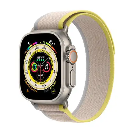 Apple Watch 49mm Yellow/Beige Trail Loop - M/L *Vystavený*
