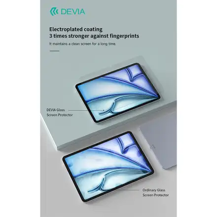 Devia ochranné sklo pre iPad Air 13" M2/M3 2024/2025 - Crystal Clear